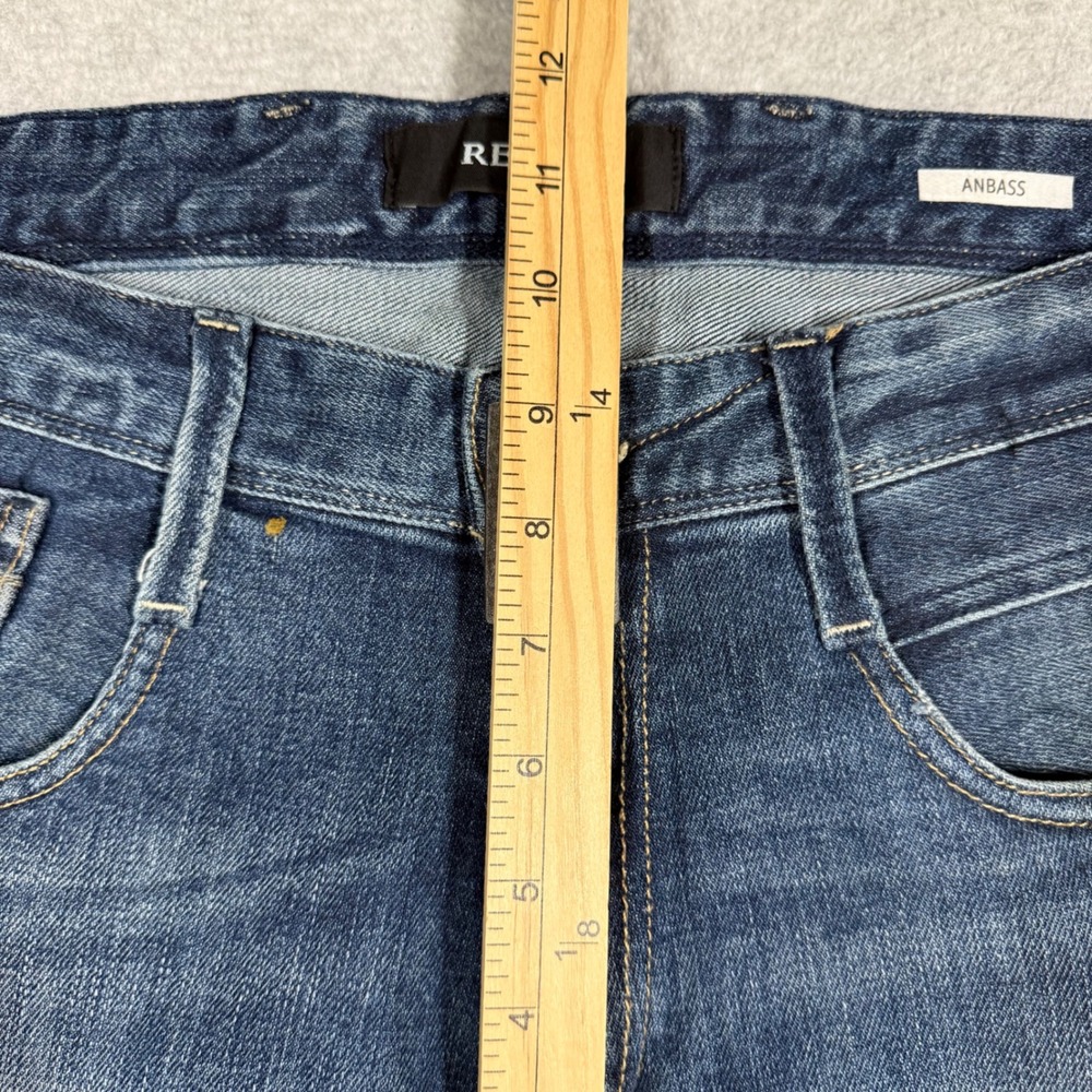 Replay Anbass Slim Fit Jeans Mens 34x32 Medium Wash Blue Denim M914 - Picture 11 of 14